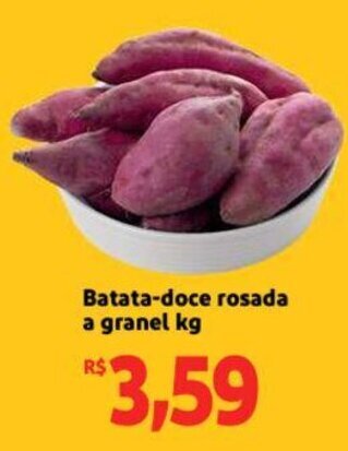 Extra Supermercado Batata doce rosada a granel 1kg oferta