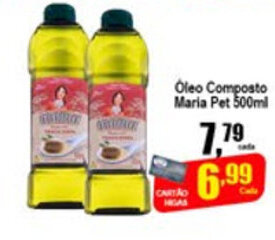Higa's Supermercado Oleo Composto Maria pet 500ml oferta