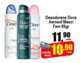 Desodorante Dove Aerosol Masc./Fem. 89g