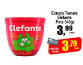 Extrato Tomate Elefante Pote 340g