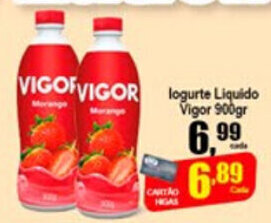 Higa's Supermercado Iogurte Liquido Vigor 900g oferta