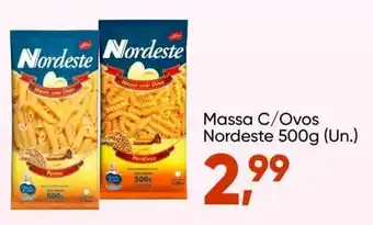 Imec Supermercados Massa c/Ovos Nordeste 500g (un.) oferta