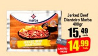 Higa's Supermercado Jerked Beef Dianteiro Marba 400g oferta