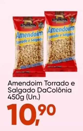 Amendoim Torrado e Salgado DaColonia 450g