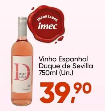 Imec Supermercados Vinho Espanhol Duque d Sevilla 750ml oferta