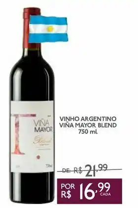 GBarbosa Vinho argentino viña mayor blend 750 ml oferta