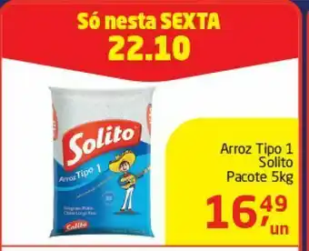 Tenda Atacado Arroz tipo 1 solito 5 kg oferta