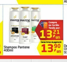 Tenda Atacado Shampoo pantene 400 ml oferta
