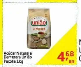 Tenda Atacado Açúcar naturale demerara união pacote 1 kg oferta