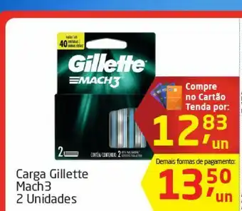 Carga gillette mach 3 2 unidades