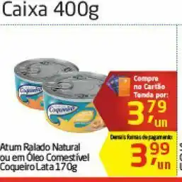 Tenda Atacado Atum ralado natural ou em oleo comestivel oferta