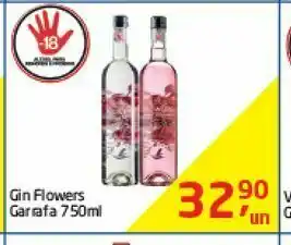 Gin flowers garrafa 750 ml