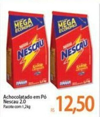 Atacadão Achocolatado em po Nescau 2.0 1.2kg oferta