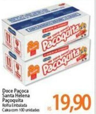 Atacadão Doce Pacoca Santa Helena Pacoquita oferta