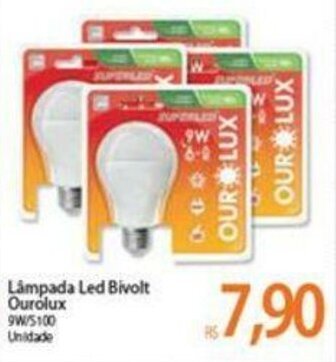 Atacadão Lampada Led Bivolt Ourolux oferta