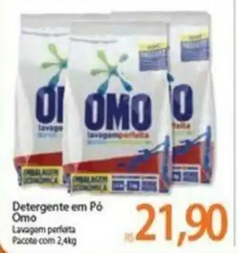 Atacadão Detergente em Po Omo Lavagem Perfeita pacote 2.4kg oferta