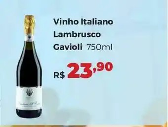 Villarreal Supermercados Vinho Italiano Lambrusco Gavioli 750ml oferta