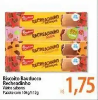 Atacadão Biscoito Bauducco Recheadinho 104g ou 112g oferta