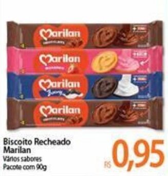 Atacadão Biscoito Recheado Marilan 90g oferta