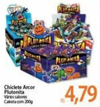 Atacadão Chiclete Arcor Plutonita 200g oferta