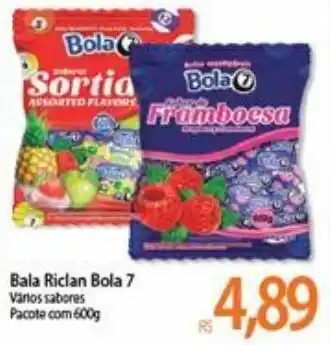 Atacadão Bala Riclan Bola 7 600g oferta