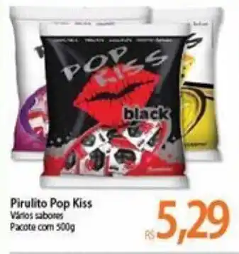 Atacadão Pirulito Pop Kiss 500g oferta