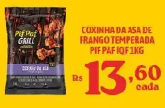 Bahamas Supermercados COXINHA DA ASA DE FRANGO TEMPERADA PIF PAF IQF 1KG oferta