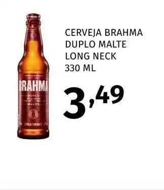 Super Nosso Cerveja Brahma Duplo Malte Long Neck 330ml oferta