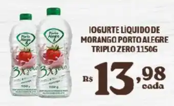 Bahamas Supermercados IOGURTE LIQUIDO DE MORANGO PORTO ALEGRE TRIPLO ZERO 1150G oferta