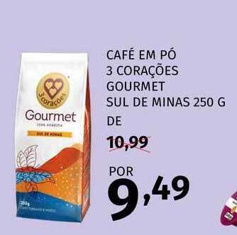 Super Nosso Café Em Pó 3 Corações Gourmet Sul De Minas 250g oferta