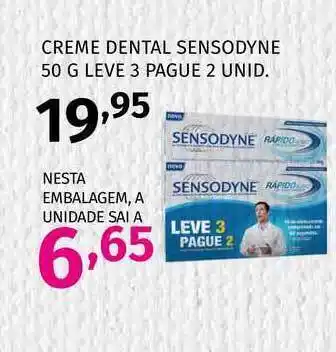 Creme Dental Sensodyne 50 G Leve 3 Pague 2