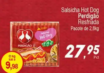 Villefort Atacadista Salsicha Hot Dog Perdigao 2.8kg oferta