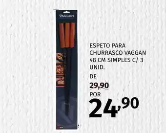 Espeto Para Churrasco Vaggan 48 Cm Simples C - 3