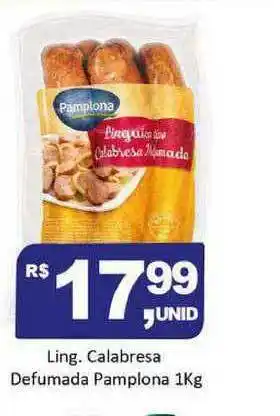 Rede Krill Ling. Calabresa Defumada Pamplona 1kg oferta