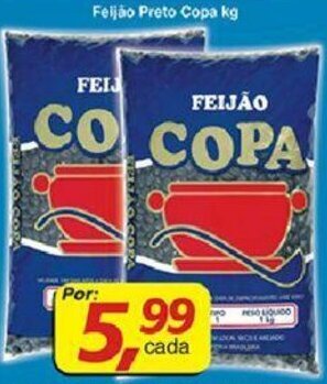 Supermercados Guanabara Feijao Preto Copa 1kg oferta