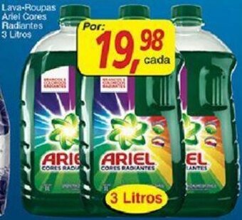 Supermercados Guanabara Lava-roupas Ariel Cores Radiantes 3L oferta
