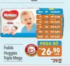 Supermercados Condor Fralda Huggies Tripla Mega oferta