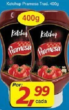 Supermercados Guanabara Ketchup Pramesa Trad. 400g oferta