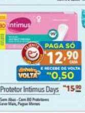 Supermercados Condor Protetor Intimus Days oferta