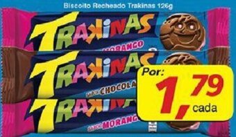 Biscoito Recheado Trakinas 126g