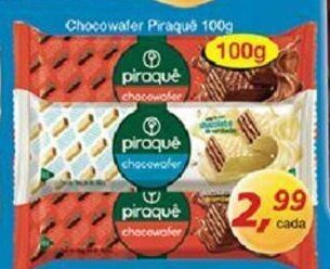 Supermercados Guanabara Chocowafer Piraque 100g oferta