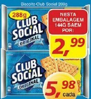 Supermercados Guanabara Biscoito Club Social 288g oferta