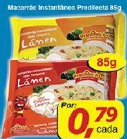 Supermercados Guanabara Macarrao Instantaneo Predilecta 85g oferta