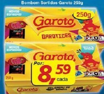 Bombom Sortidos Garoto 250g