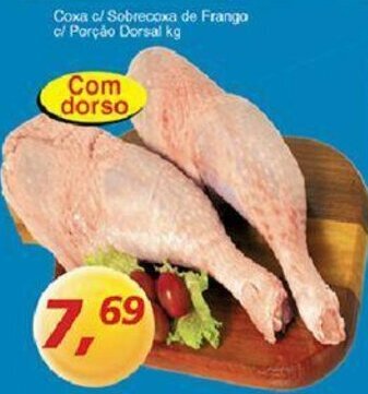 Supermercados Guanabara Coxa c/ Sobrecoxa de Frango c/ Porcao Dorsal 1kg oferta