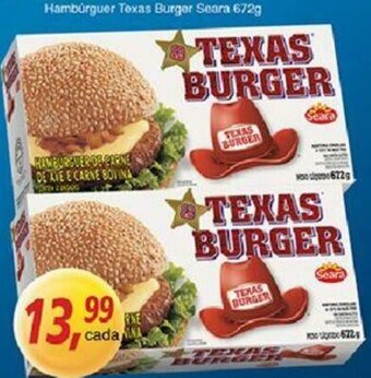 Supermercados Guanabara Hamburguer Texas Burger Seara 672g oferta