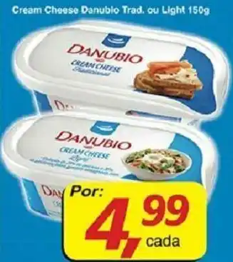 Supermercados Guanabara Cream Cheese Danubio Trad. Ou Light 150g oferta