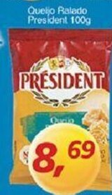 Supermercados Guanabara Queijo ralado President 100g oferta
