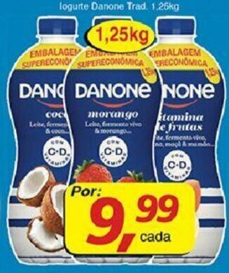 Supermercados Guanabara Iogurte Danone Trad. 1.25kg oferta