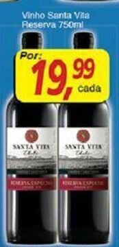 Supermercados Guanabara Vinho Santa Vita Reserva 750ml oferta